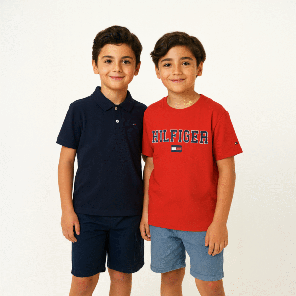 Tommy Hilfiger Kids 2 Packs Polo Shirt And T-shirt