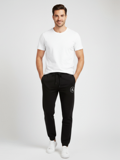 CALVIN KLEIN MEN SWEATPANTS CIRCLE GRAPHIC PRINT LOGO