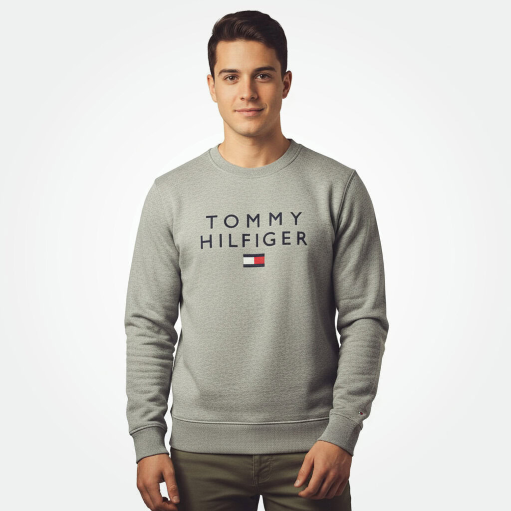 Tommy Hilfiger Men's Flag Logo Sweatshirt 1 Tommy Hilfiger Men's Flag Logo Sweatshirt