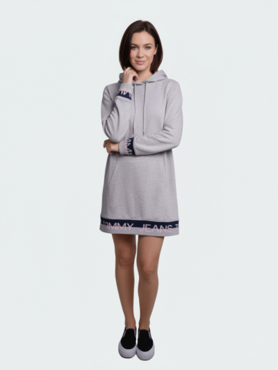 Tommy Hilfiger Women's Hooded Sweatshirt Dress
