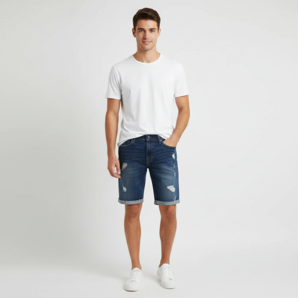 HOLLISTER MEN'S SKINNY DENIM SHORTS 9"