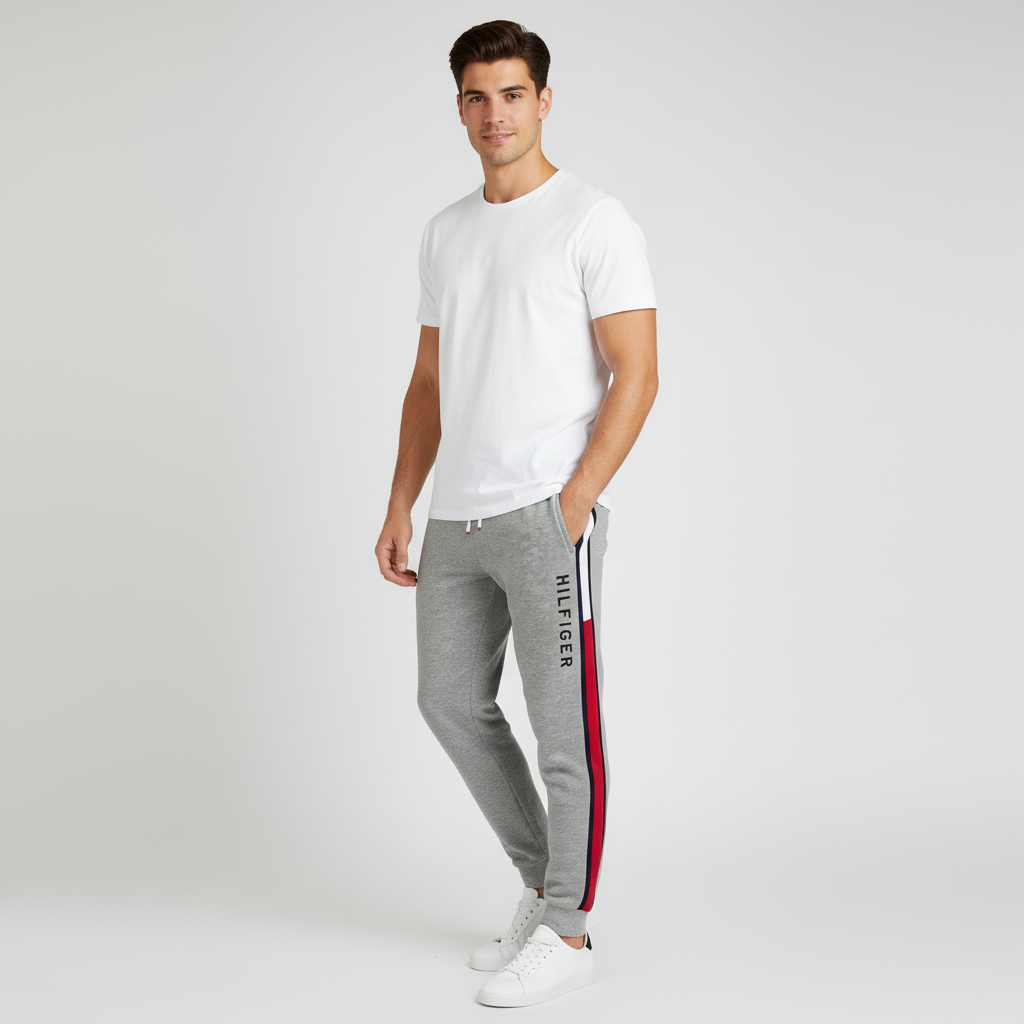 TOMMY HILFIGER MEN'S ESSENTIAL LOGO JOGGER 1 TOMMY HILFIGER MEN'S ESSENTIAL LOGO JOGGER