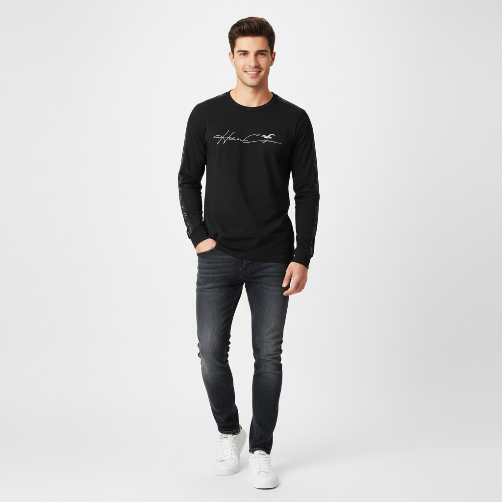 HOLLISTER MEN LONG SLEEVE SWEATSHIRT 1 HOLLISTER MEN LONG SLEEVE SWEATSHIRT