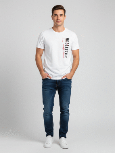 HOLLISTER MEN T-SHIRT GRAPHIC PRINT