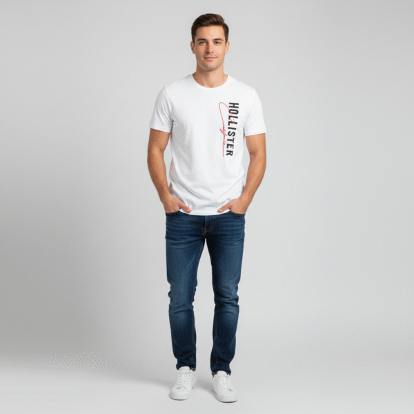 HOLLISTER MEN T-SHIRT GRAPHIC PRINT
