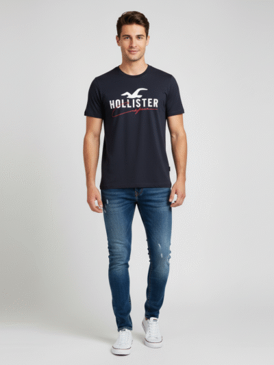 HOLLISTER MEN T-SHIRT BIG LOGO