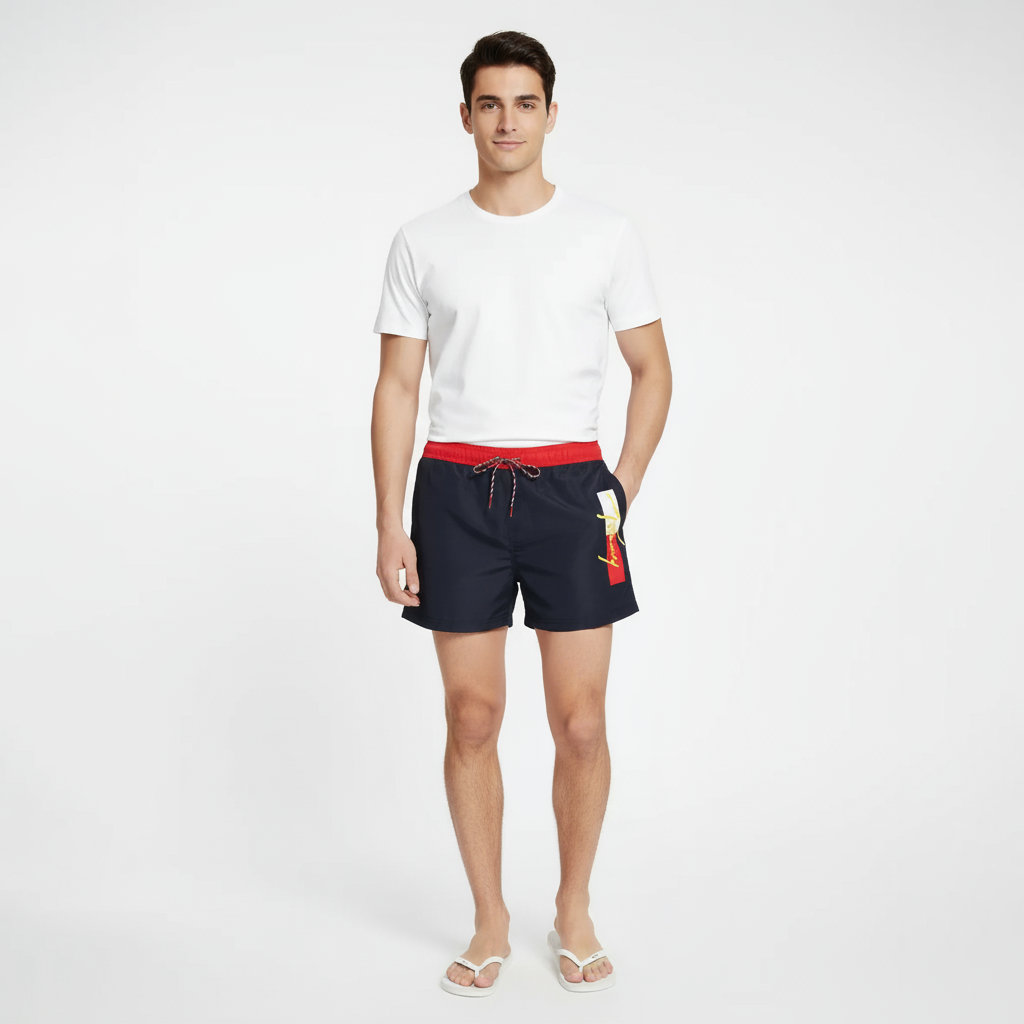 TOMMY HILFIGER MEN SWIM TRUNKS GRAPHIC PRINT 1 TOMMY HILFIGER MEN SWIM TRUNKS GRAPHIC PRINT
