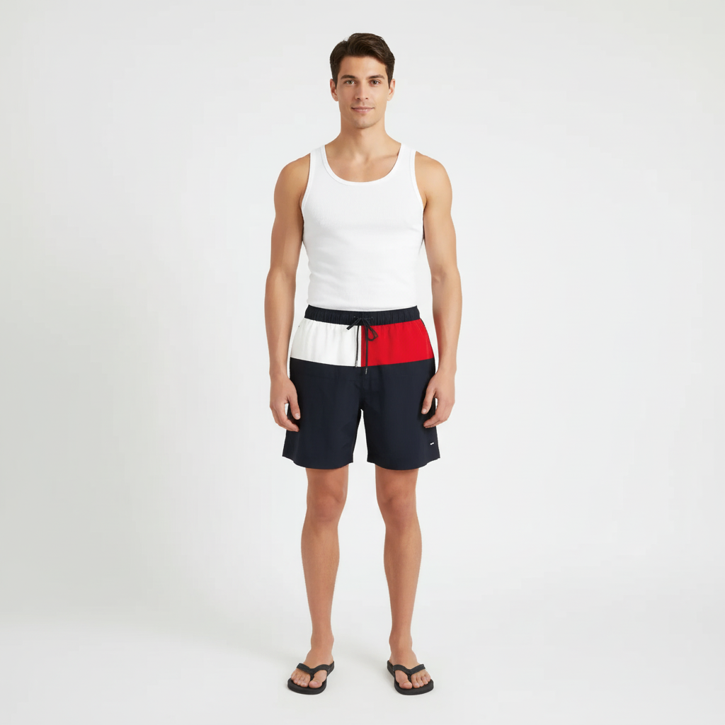 TOMMY HILFIGER MEN SWIM TRUNKS 1 TOMMY HILFIGER MEN SWIM TRUNKS