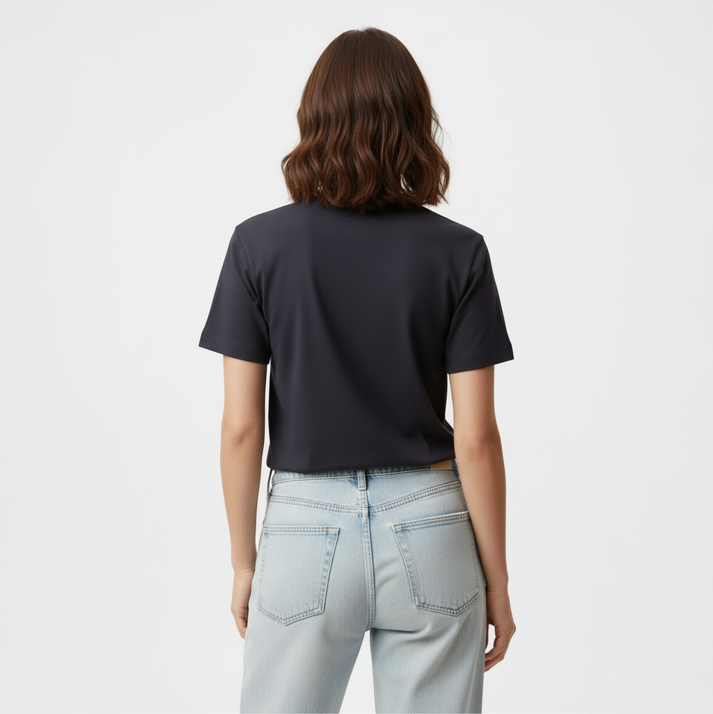 CALVIN KLEIN WOMEN'S PLAIN T-SHIRT 2 CALVIN KLEIN WOMEN'S PLAIN T-SHIRT - Image 2