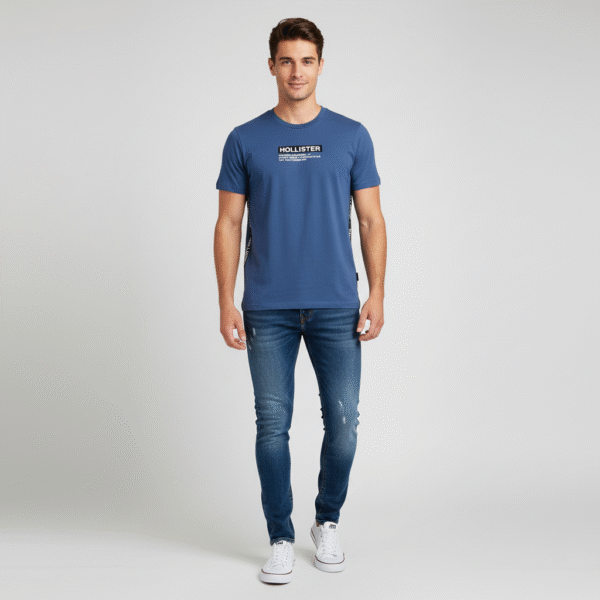 HOLLISTER MEN T-SHIRT QUALITY GOODS DESIGN