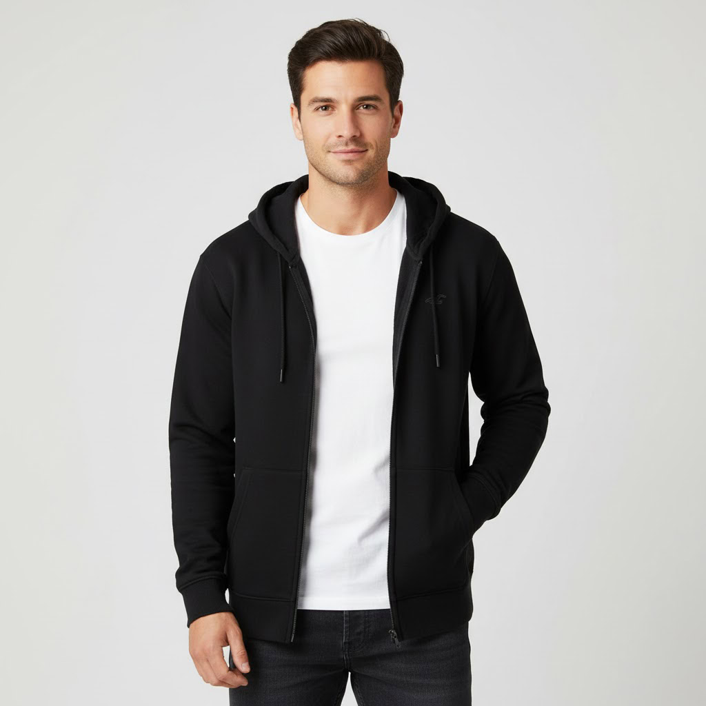 Hollister Men Sweatshirt Hoodie Full Zip Small Logo 1 Hollister Men Sweatshirt Hoodie Full Zip Small Logo