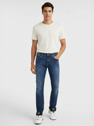 TOMMY JEANS MEN STRETCH STRAIGHT JEANS