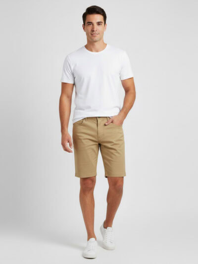 HOLLISTER MEN FLAT FRONT SHORTS 9"