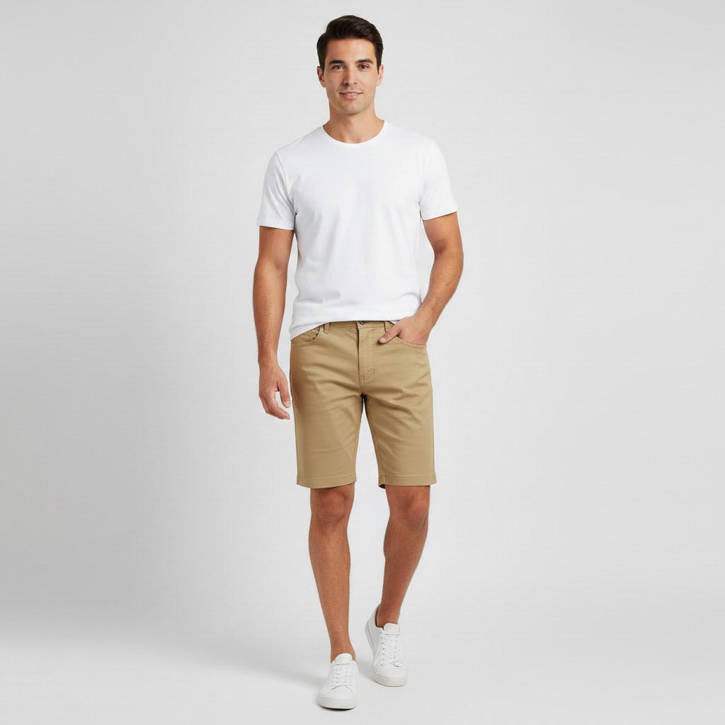 HOLLISTER MEN FLAT FRONT SHORTS 9" 1 HOLLISTER MEN FLAT FRONT SHORTS 9"