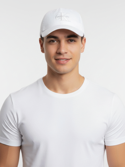 CALVIN KLEIN JEANS SOLID COTTON MENS CASUAL CAP