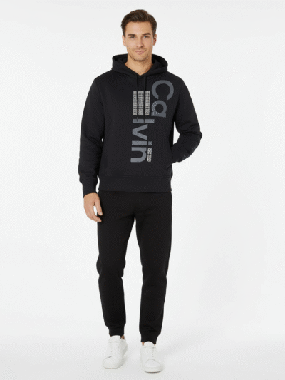 Calvin Klein Men Hoodie Jacket Big Graphic Print Logo