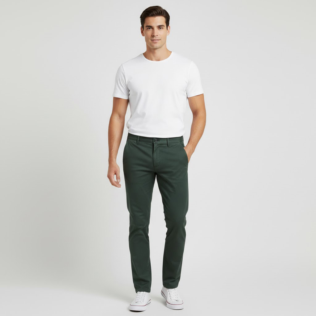 HOLLISTER MEN SLIM STRAIGHT CHINO PANTS 1 HOLLISTER MEN SLIM STRAIGHT CHINO PANTS