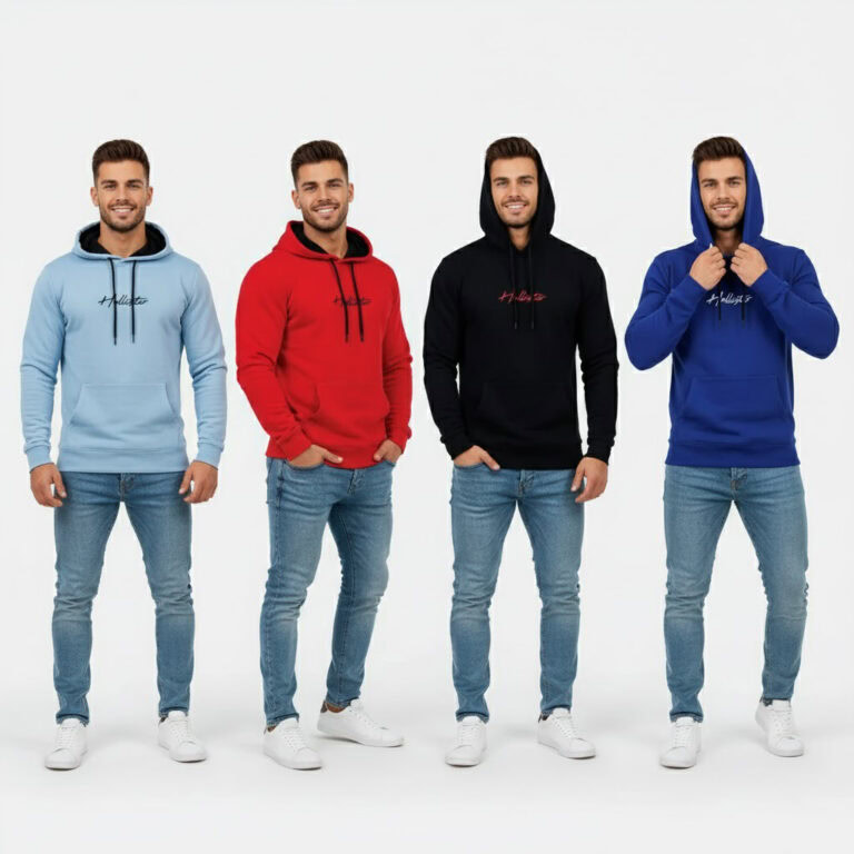 HOLLISTER MEN 4 PACKS HOODED SWEATSHIRT