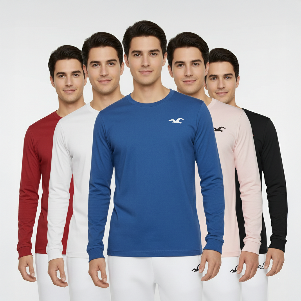 HOLLISTER MEN 5 PACKS LONG SLEEVE SWEATSHIRT 1 HOLLISTER MEN 5 PACKS LONG SLEEVE SWEATSHIRT