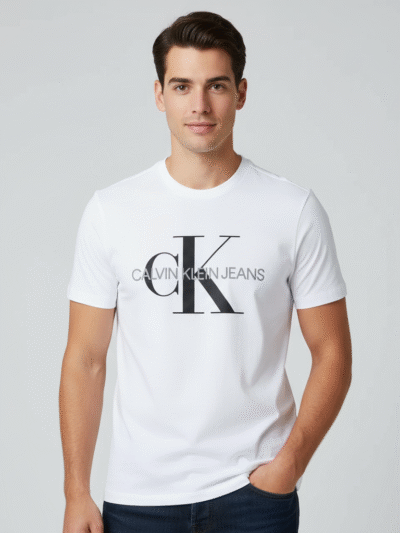 CALVIN KLEIN MEN'S T-SHIRT MONOGRAM LOGO