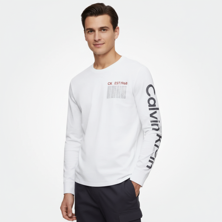 Calvin Klein Men's Multi 205 CK Logo Long Sleeve Sweatshirt
