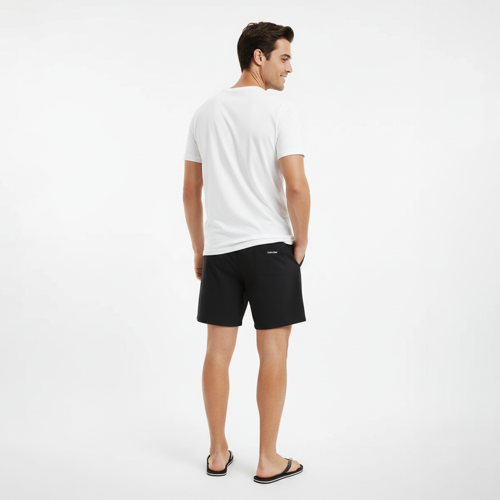 CALVIN KLEIN MEN BOARD SHORT INFINITE STRETCH SOLID LOGO 2 CALVIN KLEIN MEN BOARD SHORT INFINITE STRETCH SOLID LOGO - Image 2