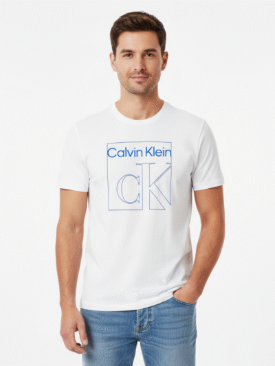 CALVIN KLEIN MEN T-SHIRT BOX LOGO TEE