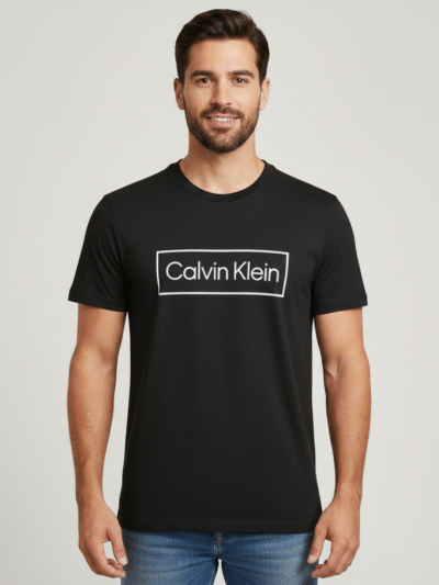 CALVIN KLEIN MEN T-SHIRT BOX LOGO