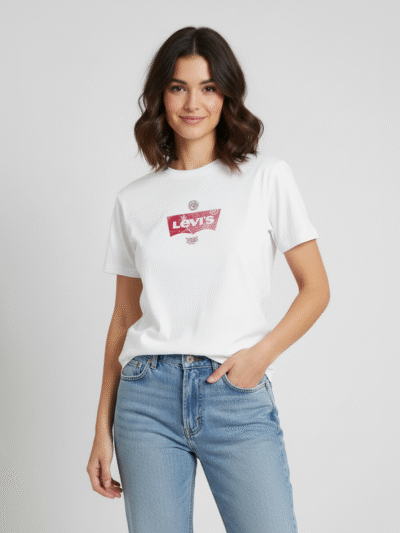 LEVI'S WOMEN T-SHIRT PRINTED LOGO