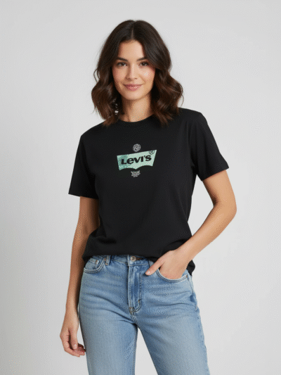 LEVI'S WOMEN T-SHIRT PRINTED LOGO
