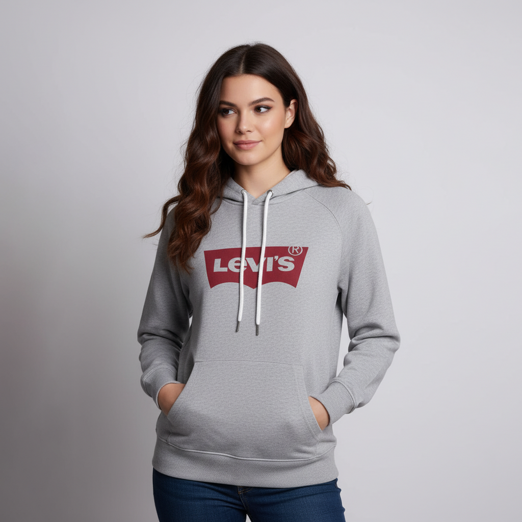Levi's Women Hoodie Jacket Graphic Print Logo 1 Levi's Women Hoodie Jacket Graphic Print Logo
