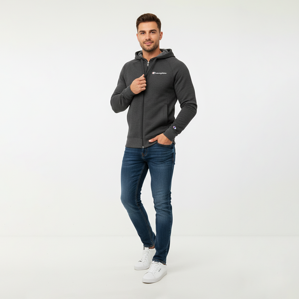 Champion Men Full Zip Hoodie Jacket 1 Champion Men Full Zip Hoodie Jacket