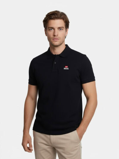 Diesel Men's Printed Small Logo Polo Shirt