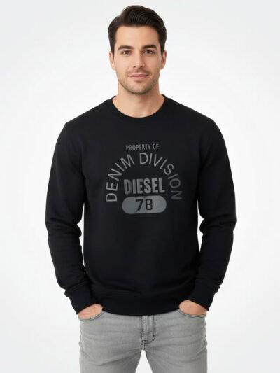 Diesel Mens Graphic Print Sweatshirt