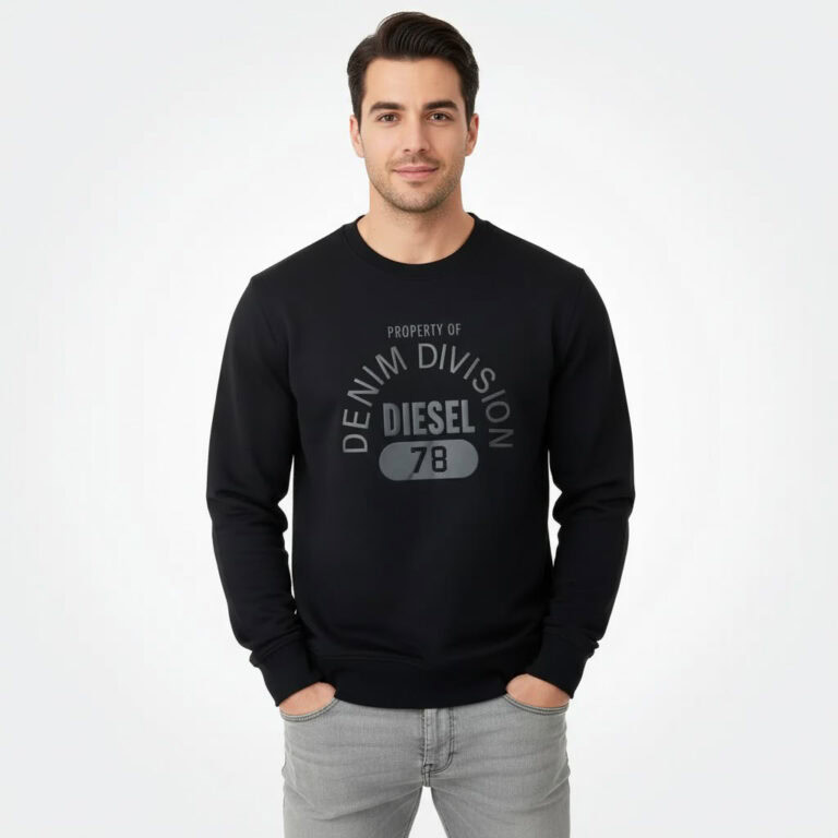 Diesel Mens Graphic Print Sweatshirt