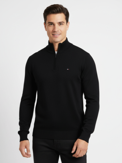 Tommy Hilfiger Men's Quarter Zipped Sweater