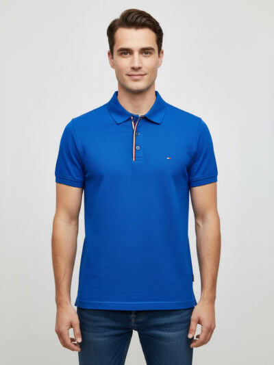 Tommy Hilfiger Mens Tommy Striped Polo - Slim Fit Wicking