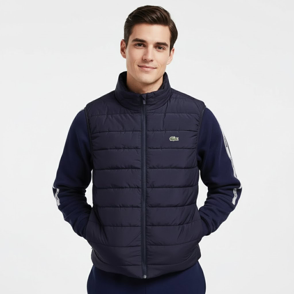 LACOSTE SPORT QUILTED RAIN VEST 1 LACOSTE SPORT QUILTED RAIN VEST