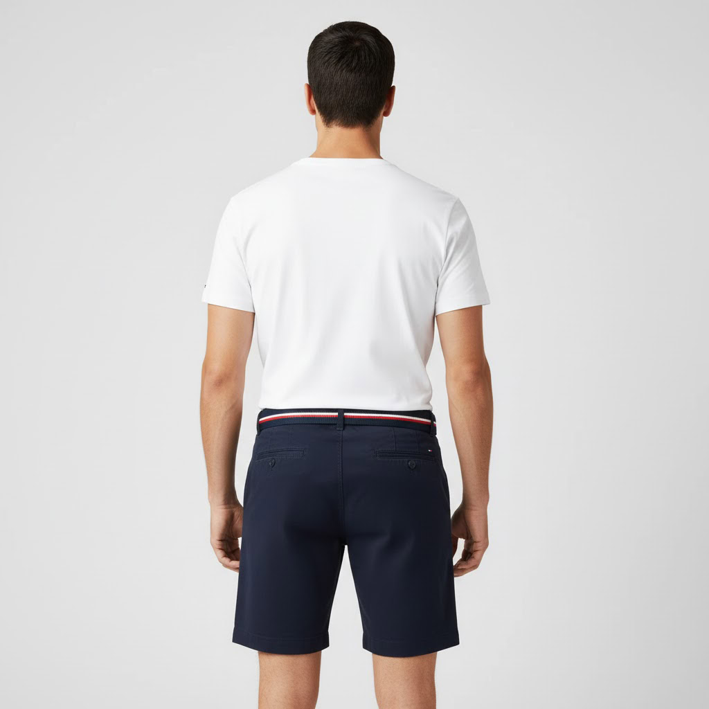 TOMMY HILFIGER MEN BELTED CHINO SHORTS 9" INSEAM 2 TOMMY HILFIGER MEN BELTED CHINO SHORTS 9" INSEAM - Image 2