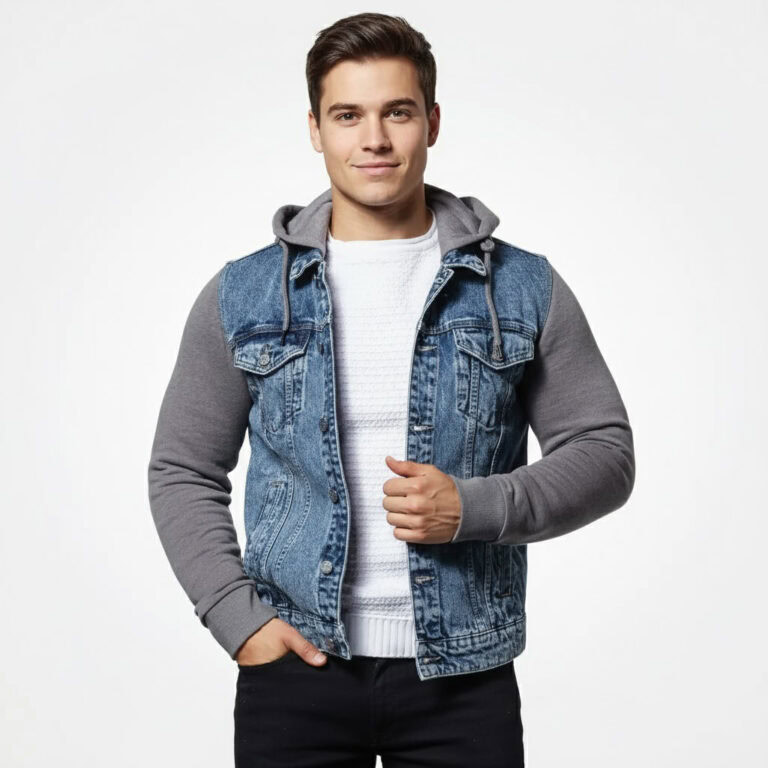 ONLY & SONS DENIM ONSCOIN HOOD TRUCKER JACKET