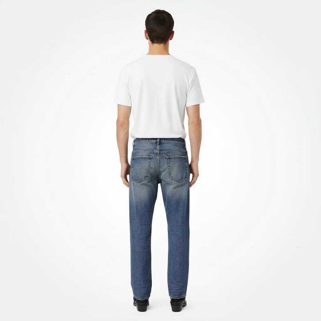 Diesel Men's Regular Fit Mid Waist Tapered Leg Jeans 2 Diesel Men's Regular Fit Mid Waist Tapered Leg Jeans - Image 2