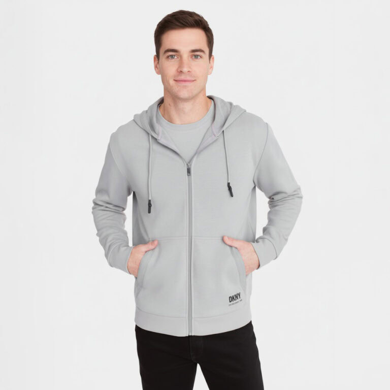 DKNY Men's Full-zipped Hoodie