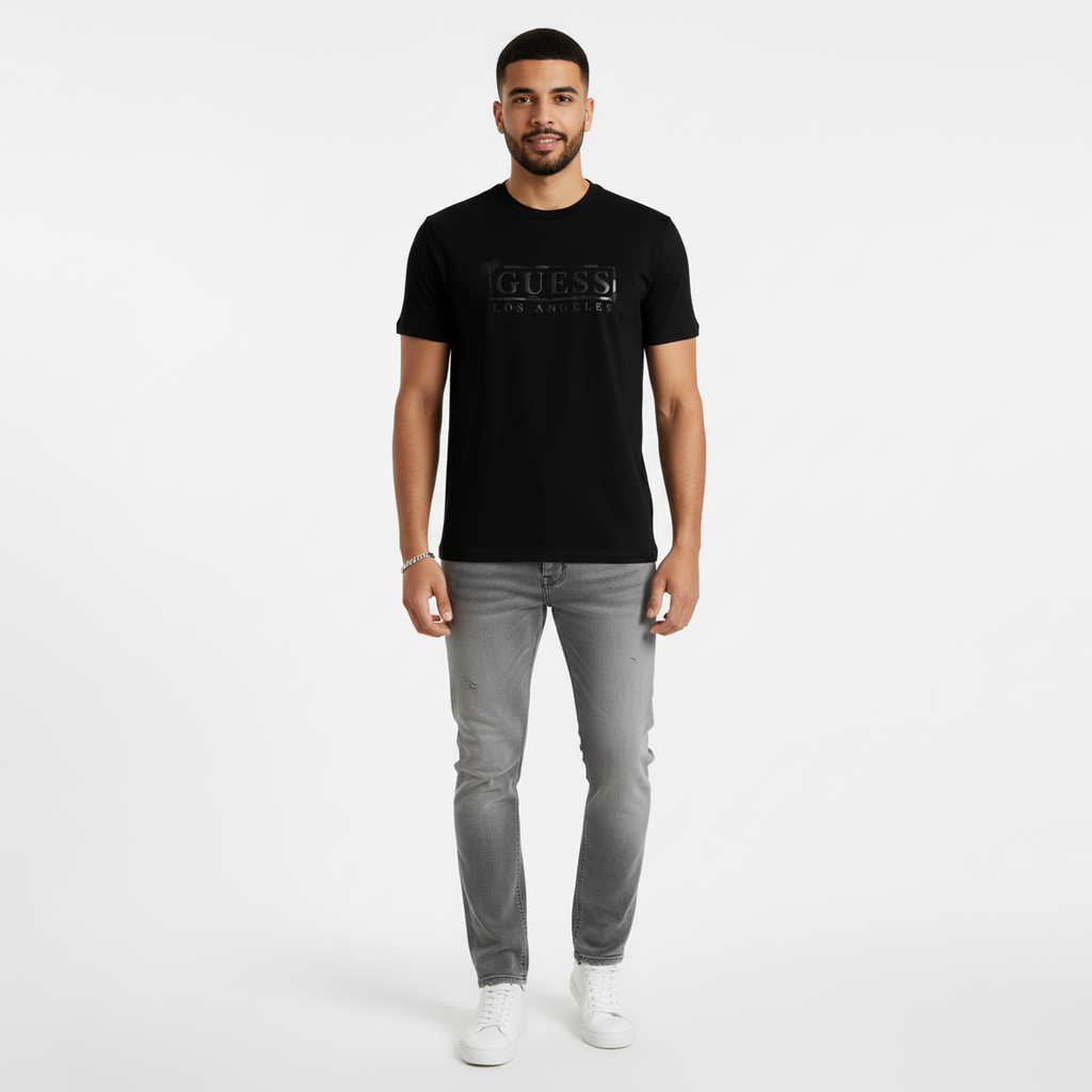 Guess Dale Logo Crew Mens T-shirt 1 Guess Dale Logo Crew Mens T-shirt