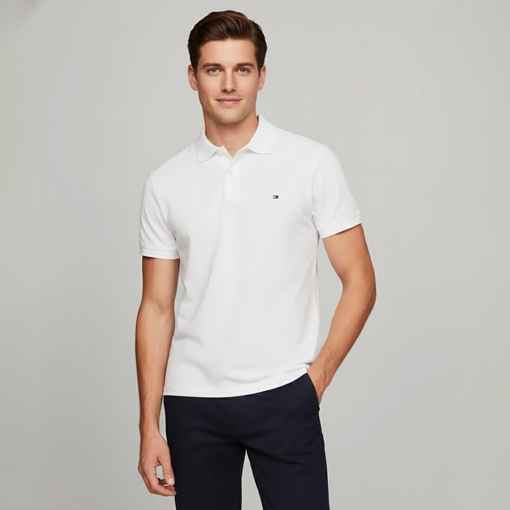 Tommy Hilfiger Mens Polo Shirt Regular Fit Collar Logo 1 Tommy Hilfiger Mens Polo Shirt Regular Fit Collar Logo