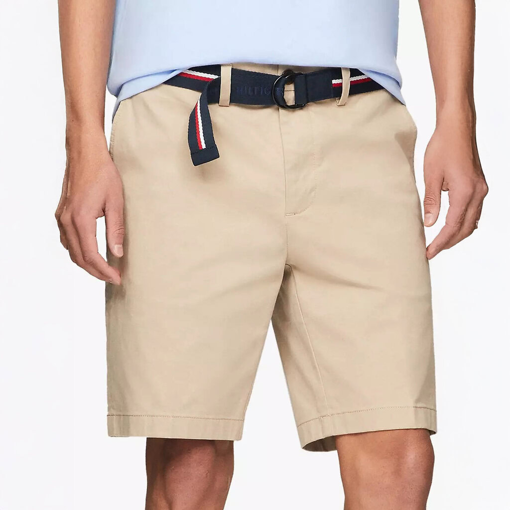 Tommy Hilfger Men Belted Chino Shorts 9" 3 Tommy Hilfger Men Belted Chino Shorts 9" - Image 3