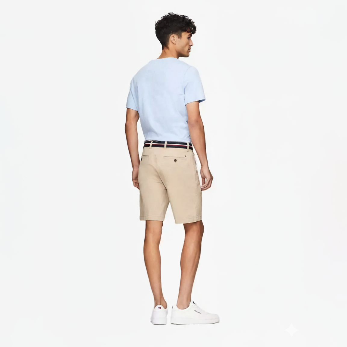 Tommy Hilfger Men Belted Chino Shorts 9" 2 Tommy Hilfger Men Belted Chino Shorts 9" - Image 2