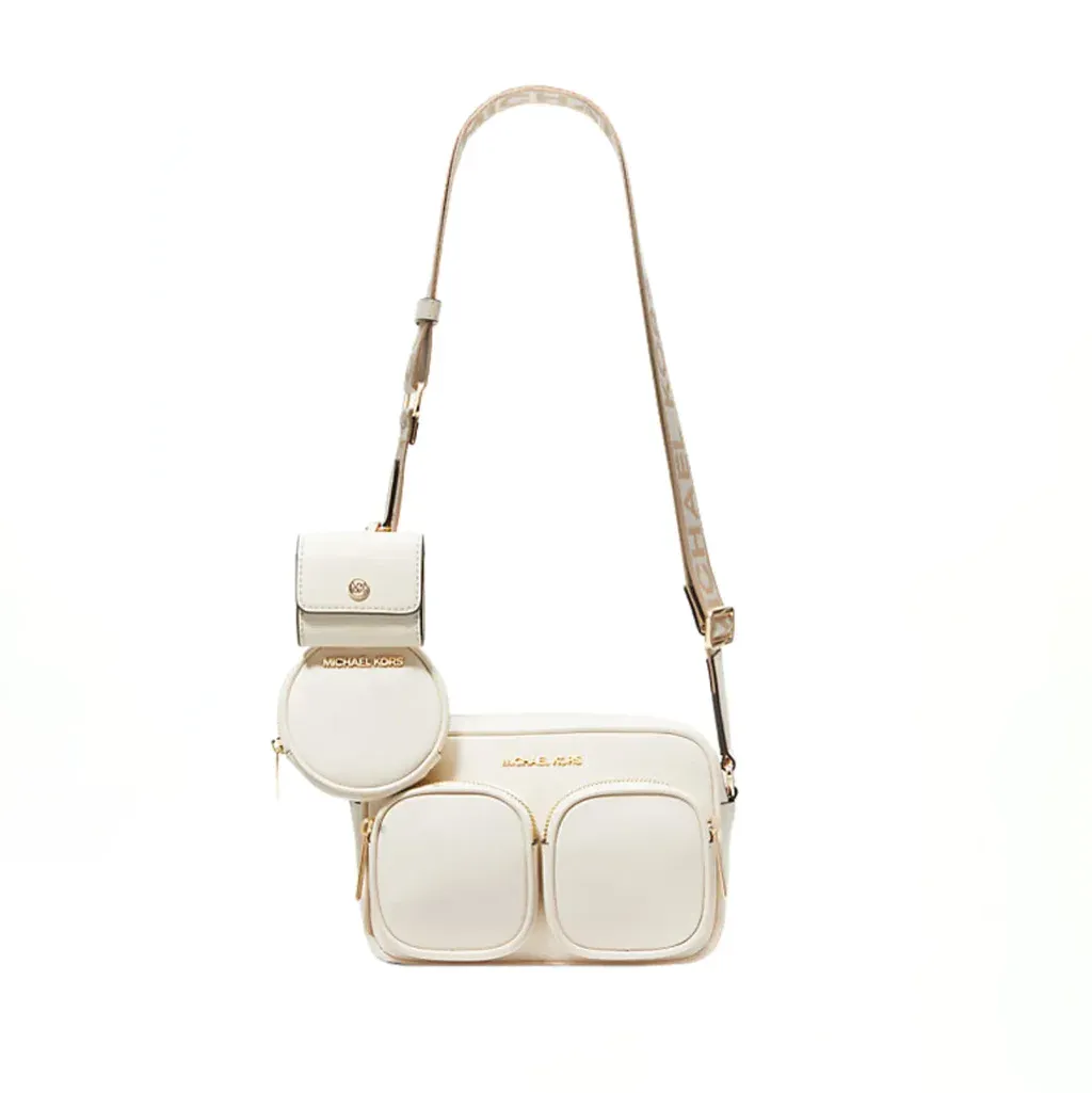 Michael Kors Jet Set Travel Medium Leather Messenger Bag 1 Michael Kors Jet Set Travel Medium Leather Messenger Bag