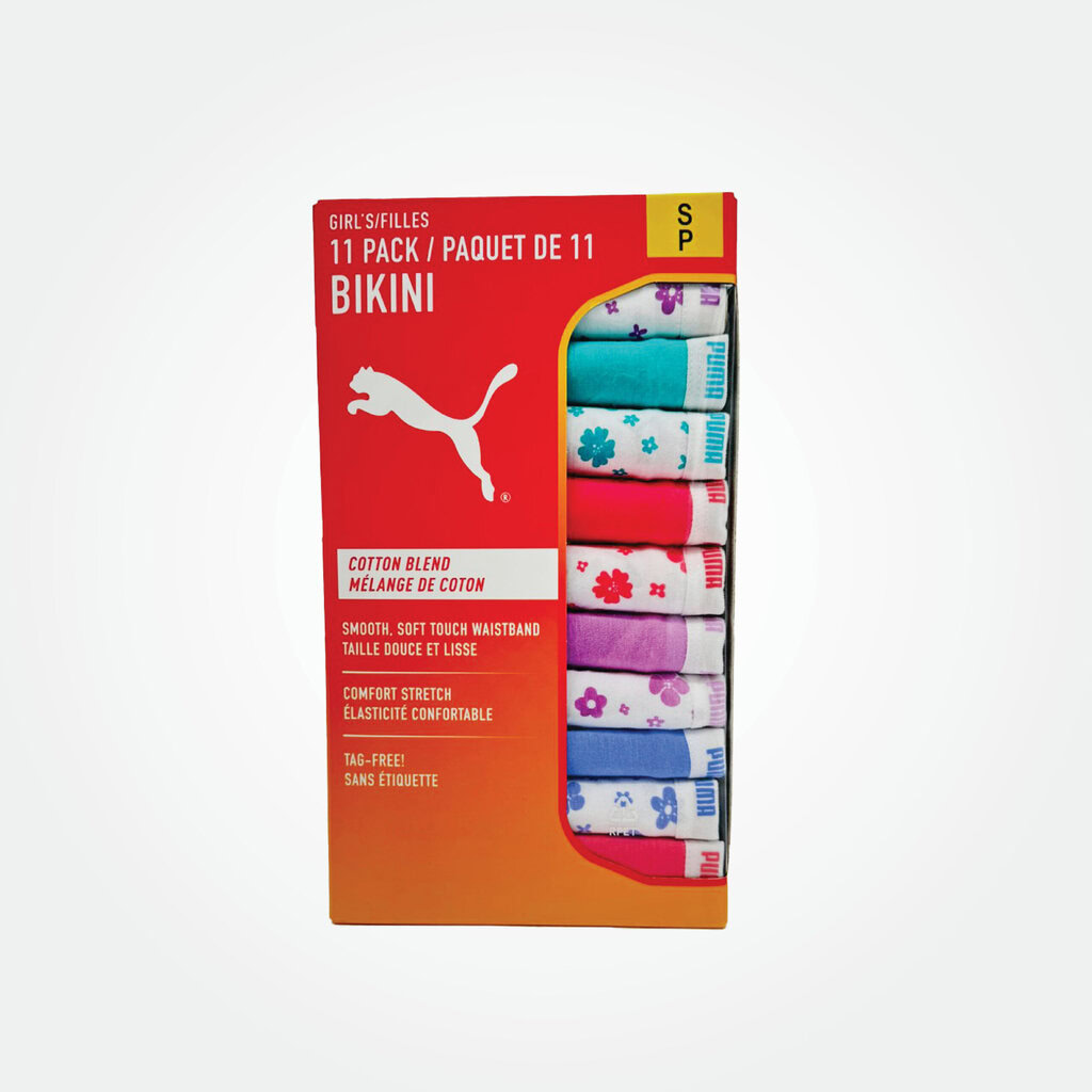 Puma Kids Girls Bikini 11 Packs Floral Design 2 Puma Kids Girls Bikini 11 Packs Floral Design - Image 2