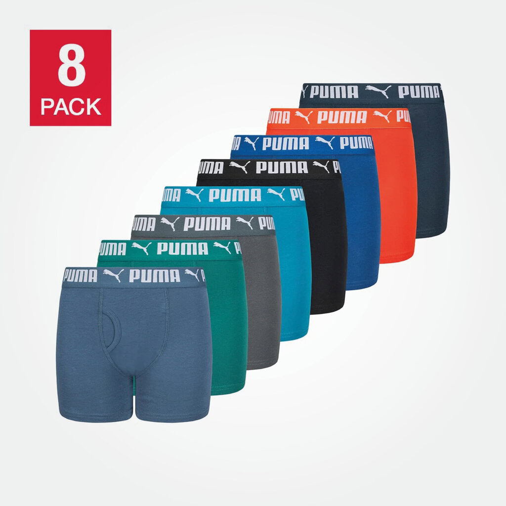 Puma Kids Boys Boxer 8 Packs 1 Puma Kids Boys Boxer 8 Packs