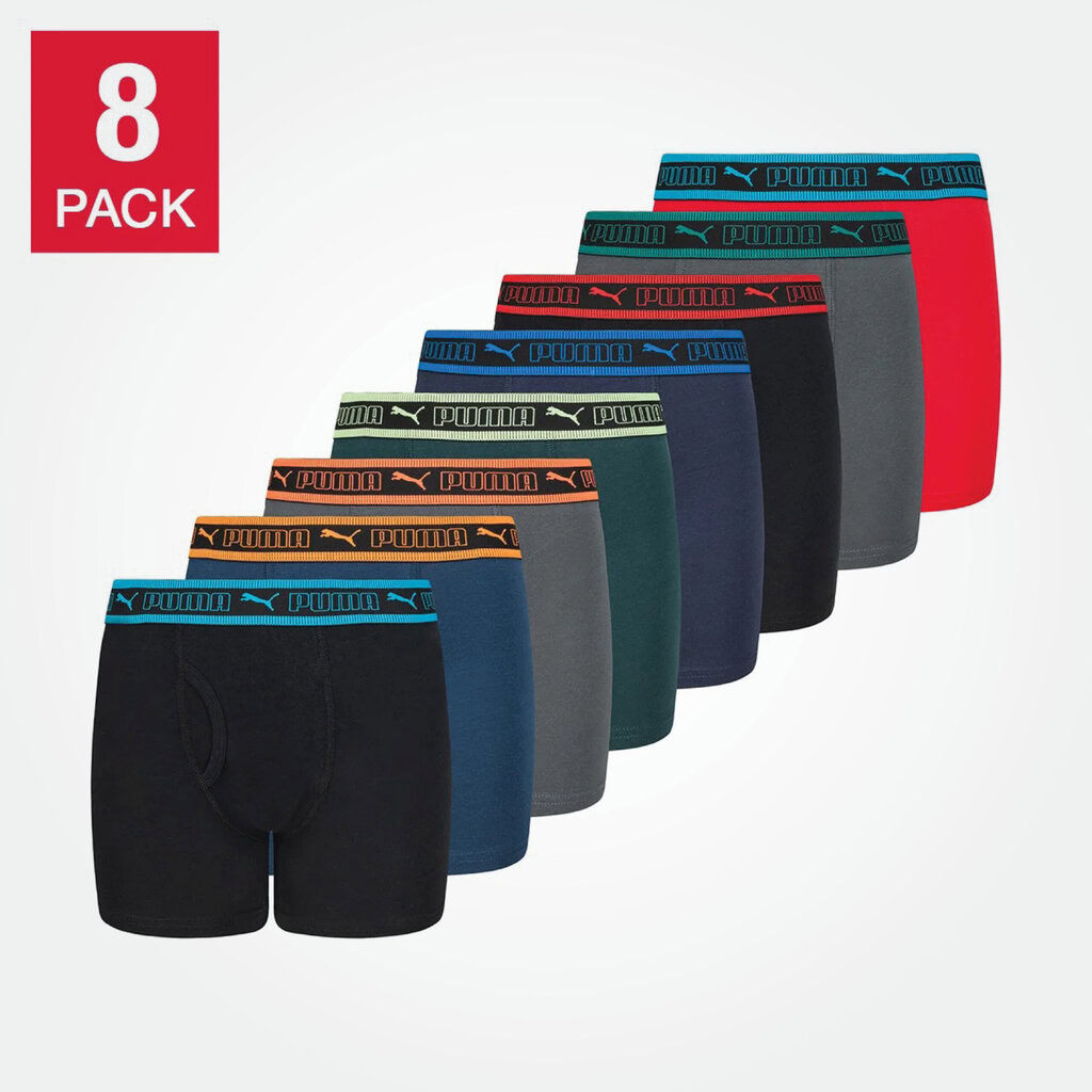 Puma Kids Boys Boxer 8 Packs 1 Puma Kids Boys Boxer 8 Packs